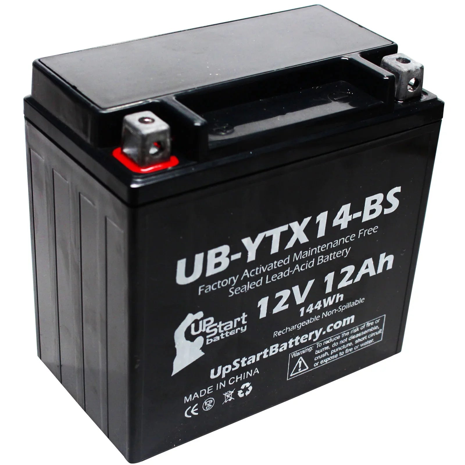 5-Pack UpStart Battery Replacement for 2011  ,  800  Factory Activated, Maintenance Free, Motorcycle Battery - 12V, 12AH, --
