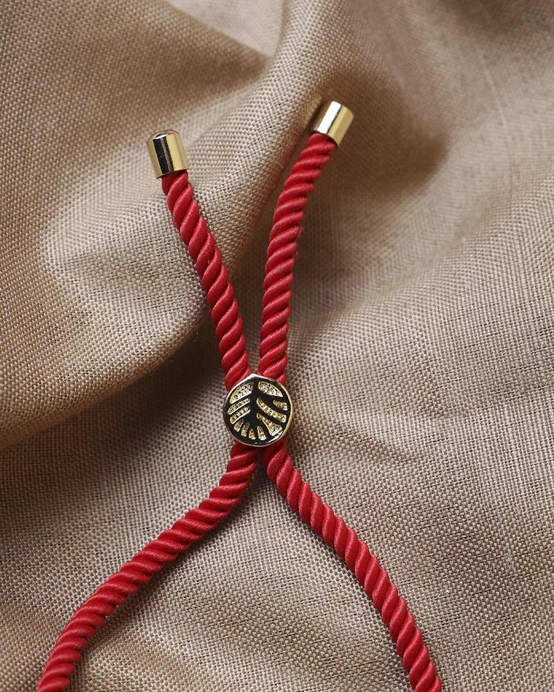 By Fabrizio Design Red Capri Adjustable Bracelet in Turquoise with Cross Charm and Murano Eye for Adult Females