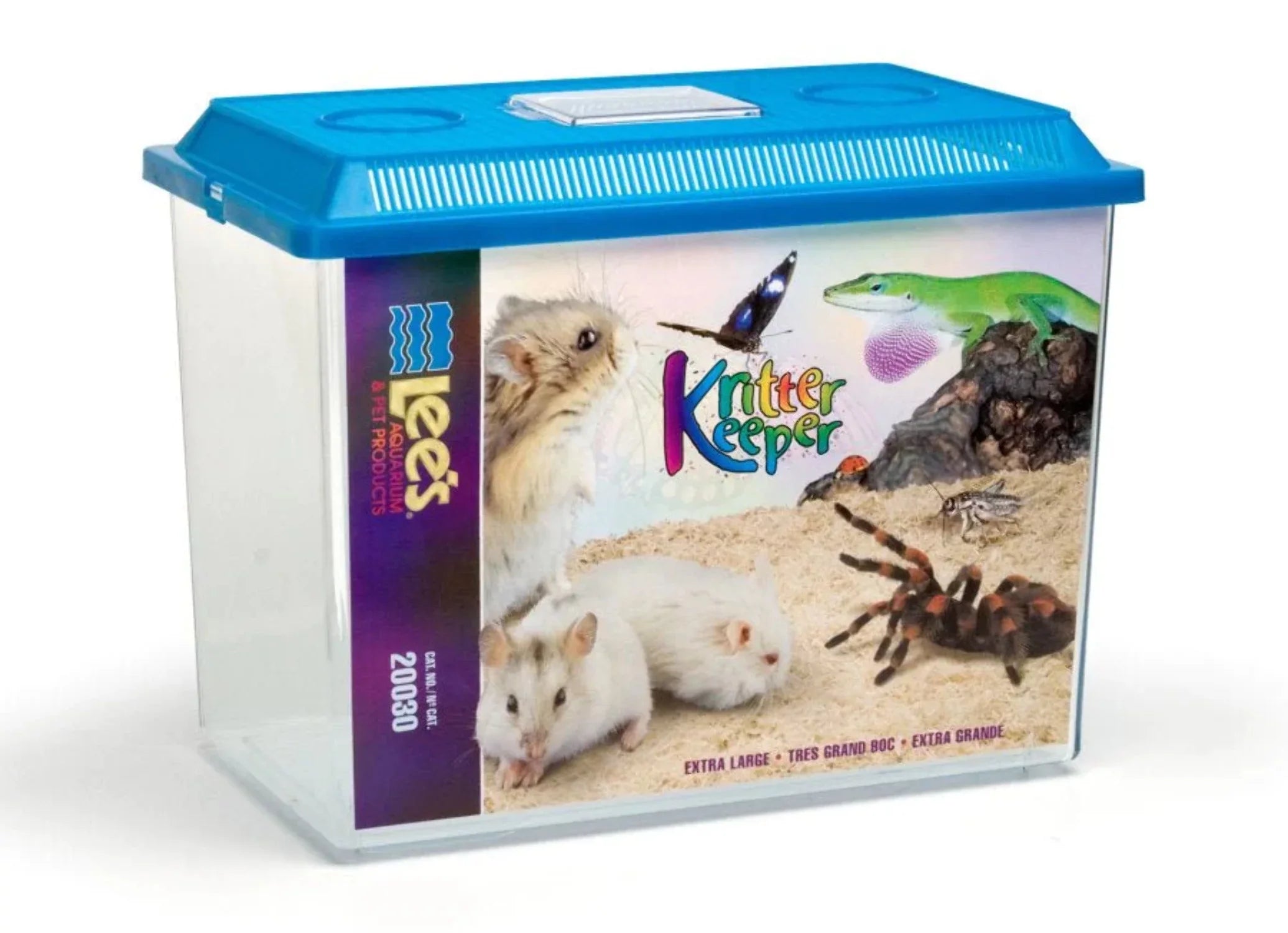 Lee's Aquarium &amp; Pet Products Kritter Keeper Reptile House, -Large, Assorted Colors