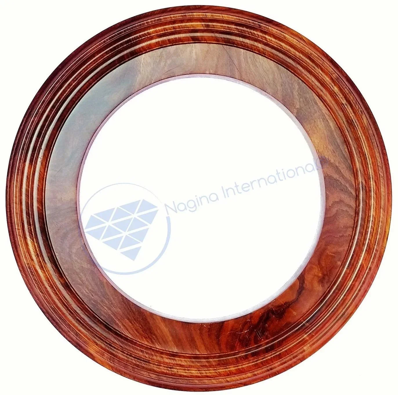 Nagina International Polished Handcrafted Wooden Base | Solid Hardwood Frame (4 Inches)