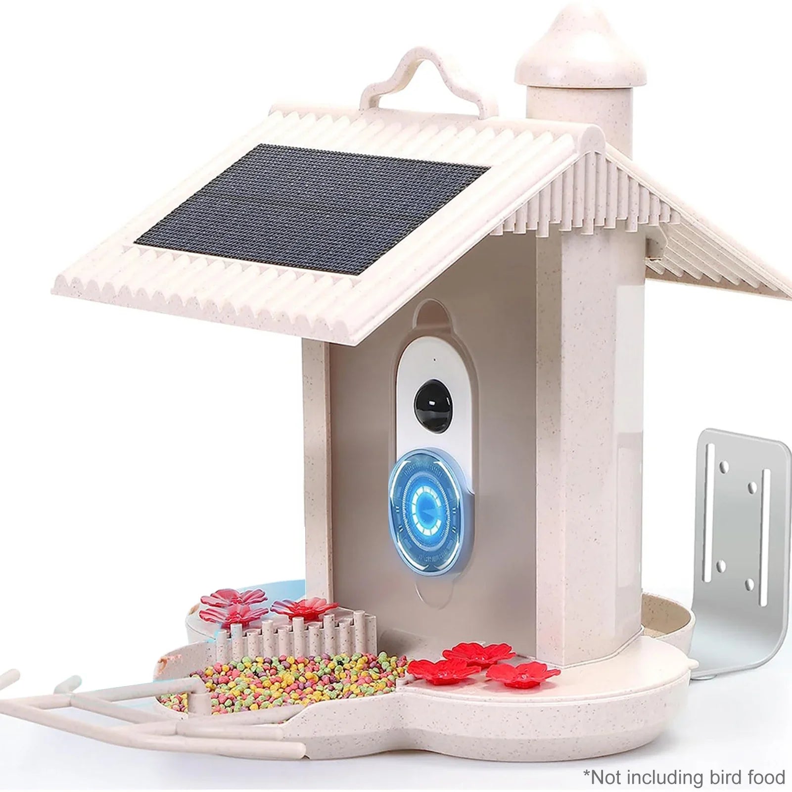 Anself  Smart Bird Feeder Camera 1080P Auto Capture Bird Video Motion Detection Real-time Notification  Identify Bird Species  Waterproof 128G  Cards for Bird Watching Enthusiasts