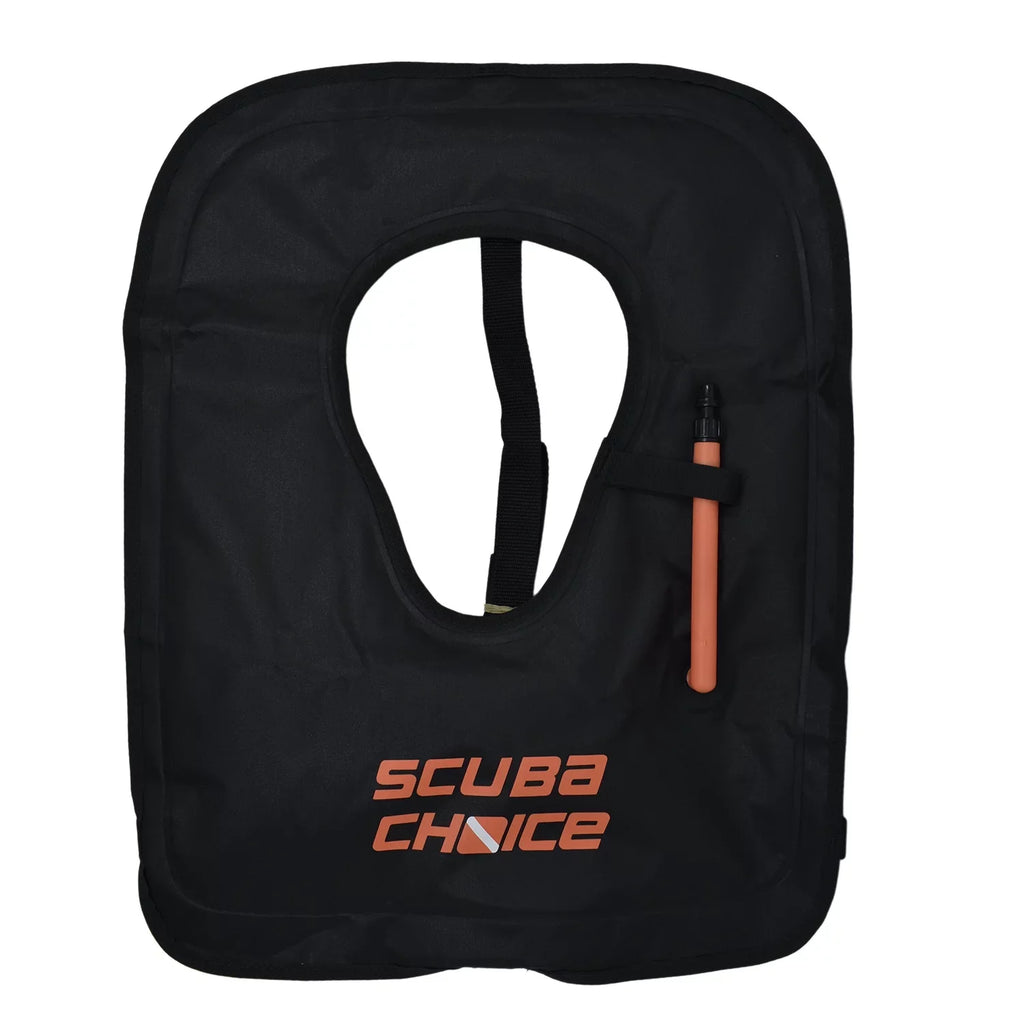 Scuba Choice Adult Black Snorkel Vest w/ Name Box, -Large