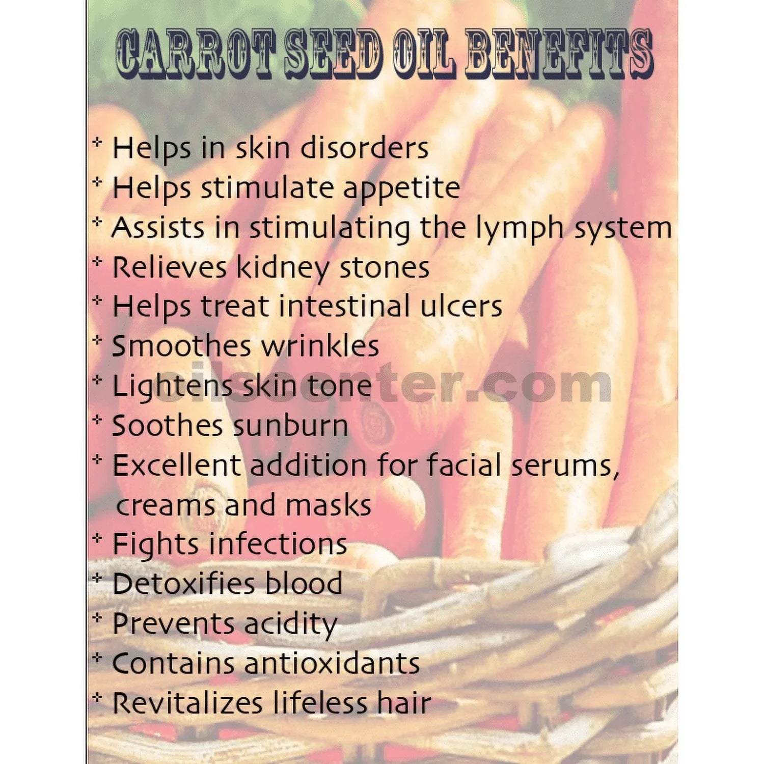Carrot Seed Oil Organic Carrier Cold Pressed Premium Fresh 100% Pure 36 oz