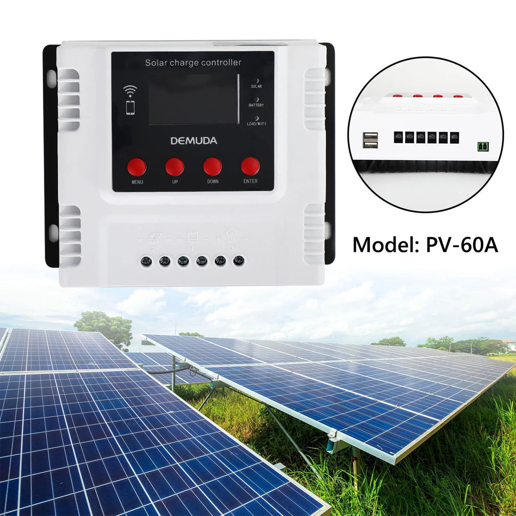 60A 12V 24V 48V Solar Charge Controller For Lifepo4 Lead Acid Gel Battery