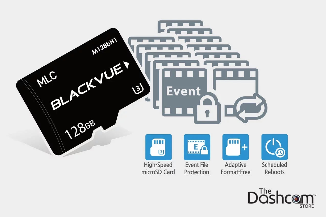 BlackVue -1CH Single Lens 4K  WiFi Cloud-Capable Dashcam w/ 16GB Memory Card