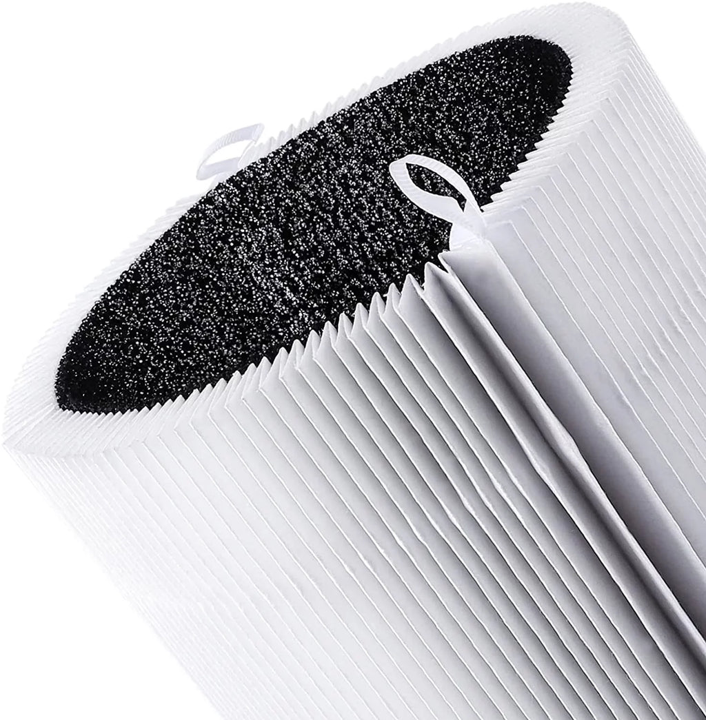 411 Replacement Filter for Blueair Blue Pure Air Purifier 411, Including 2PCS Particle Carbon Filter and 2PCS Blue Fabric Pre-filter
