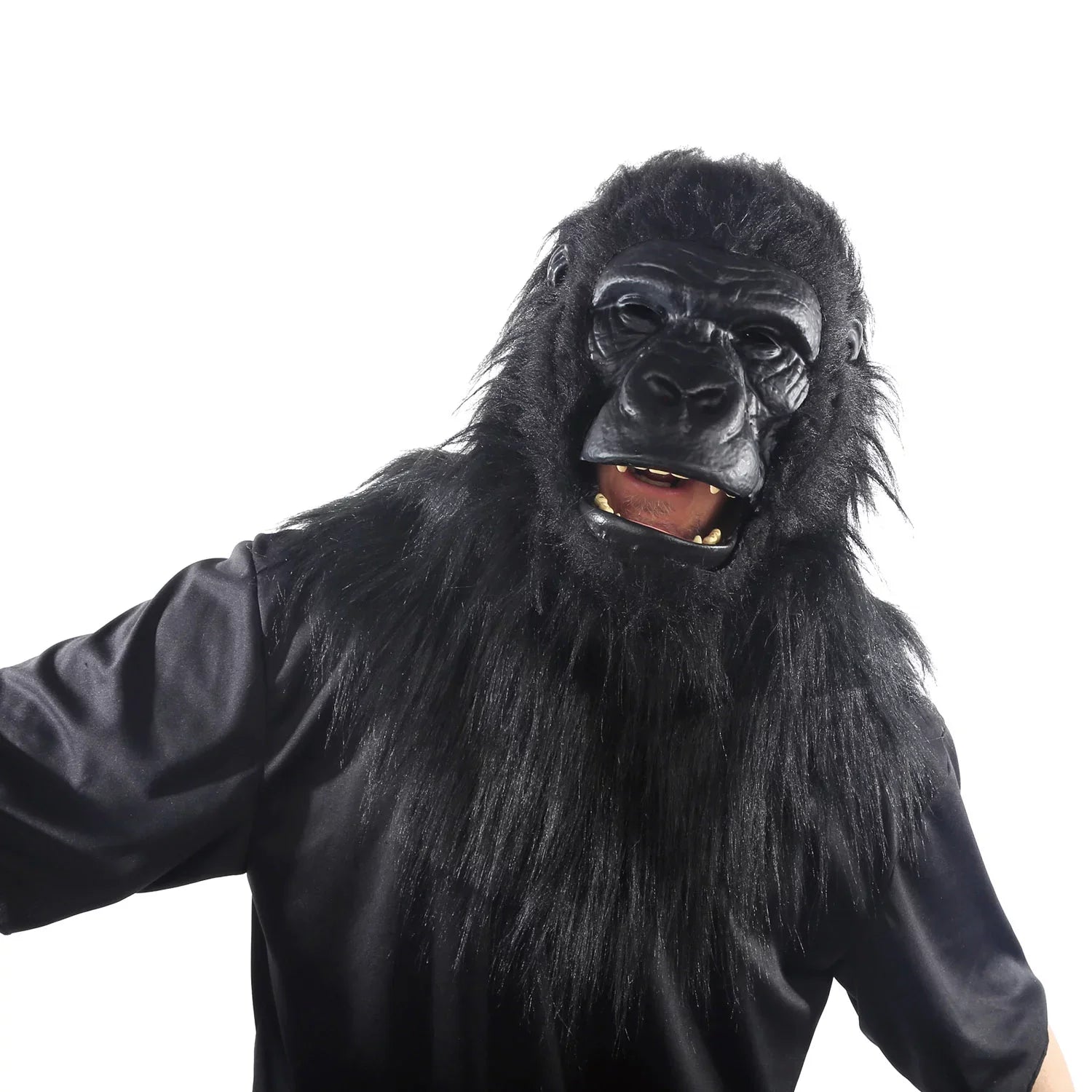 Halloween Adult Jaw-Motion Mask With Fur, Gorilla, Way To Celebrate