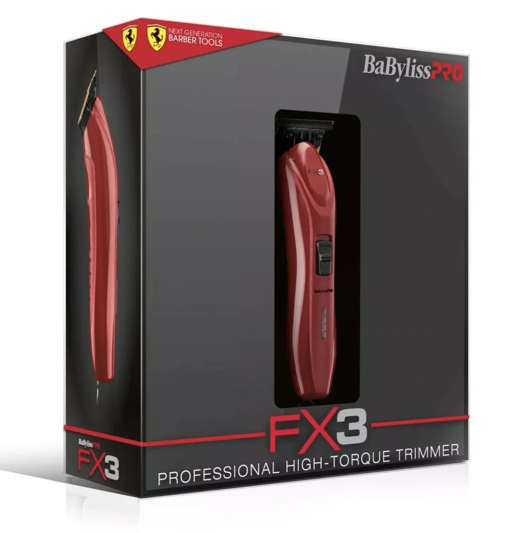 BaByliss Pro  Red High-Torque Cordless Zero-Gap -Blade Hair Trimmer #