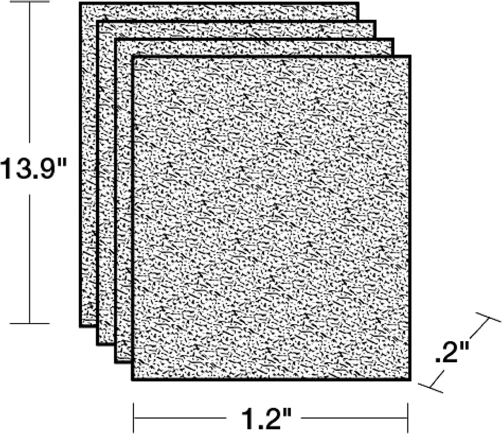 Honeywell - Pre-Cut Carbon Pre-Filter For  Series Air Purifiers - 4 Pack (Filter )