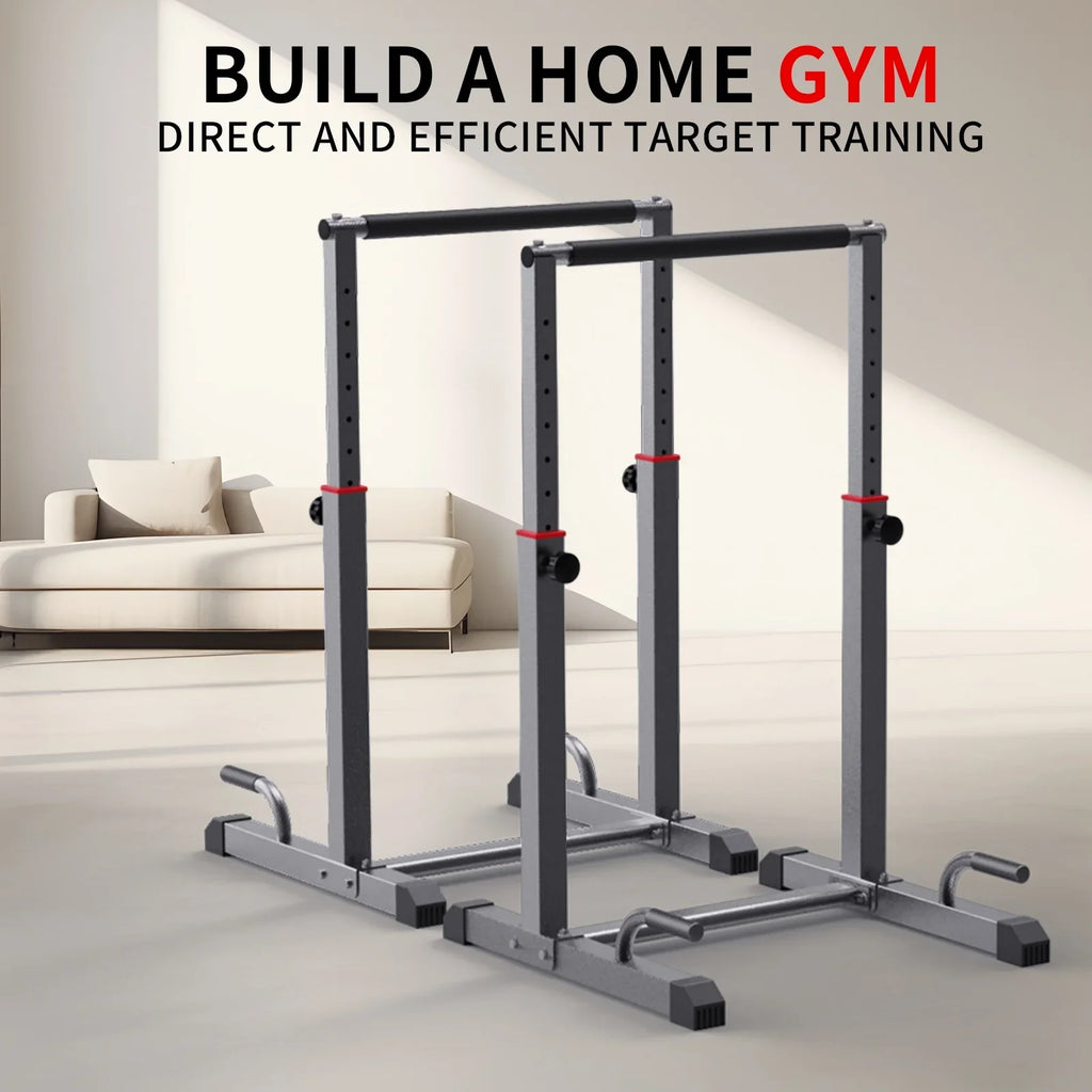 Dip Bar Station Set, 9 Level Adjustable, 1200lbs Heave Duty Dip Station for Full Body Workout Fitness,Functional Parallettes Bars