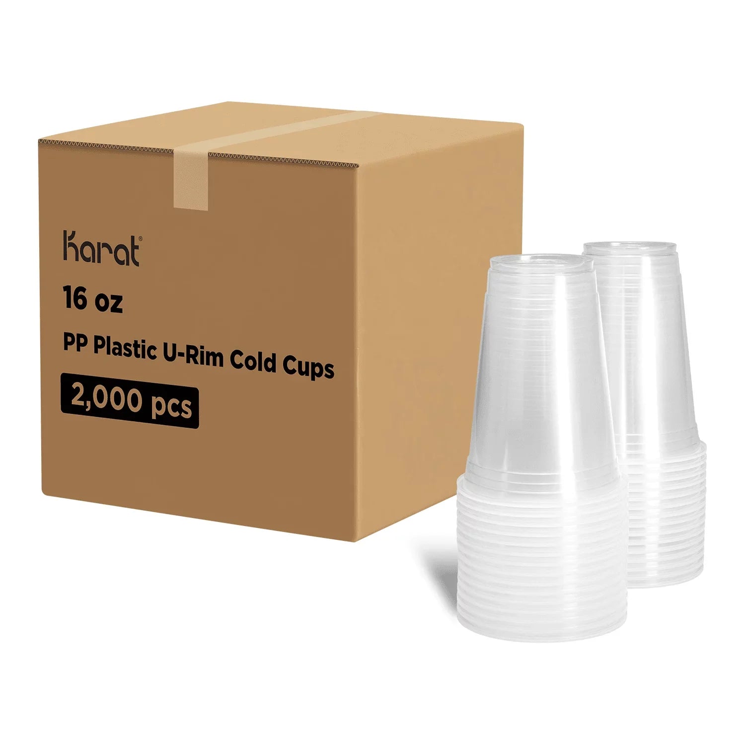 Karat  Translucent -  Modern Cups 16 oz 500 cc (95mm), 2000 Pcs