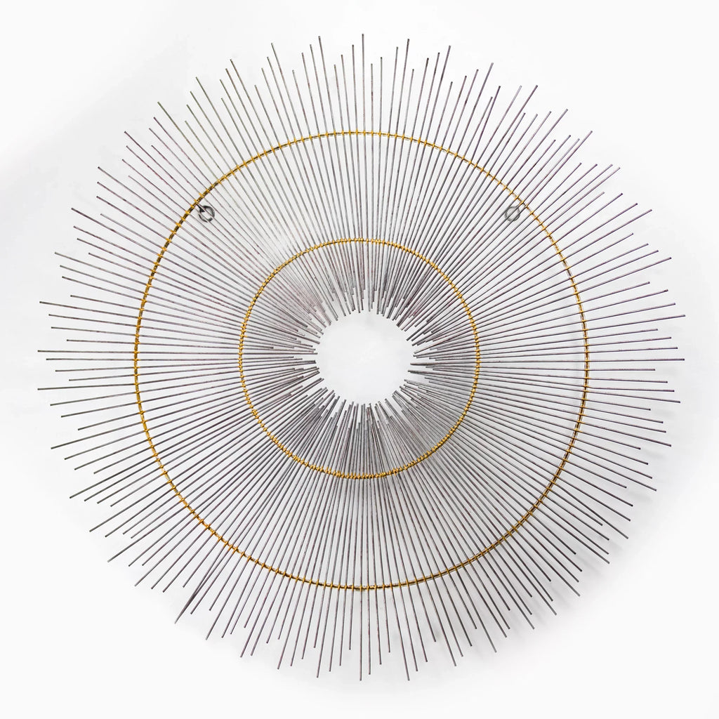 American Art Decor Metal Starburst Sunburst Wall Decor Sculpture by .. Keith (36")