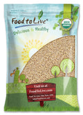 Organic Pearl Barley, 12 Pounds — Non-, Kosher, Raw, Vegan — by Food to Live