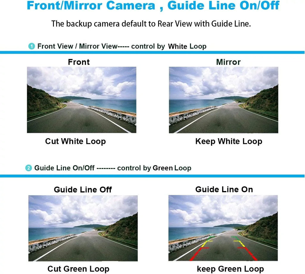 Backup Camera Rearview License Plate Frame for   Black