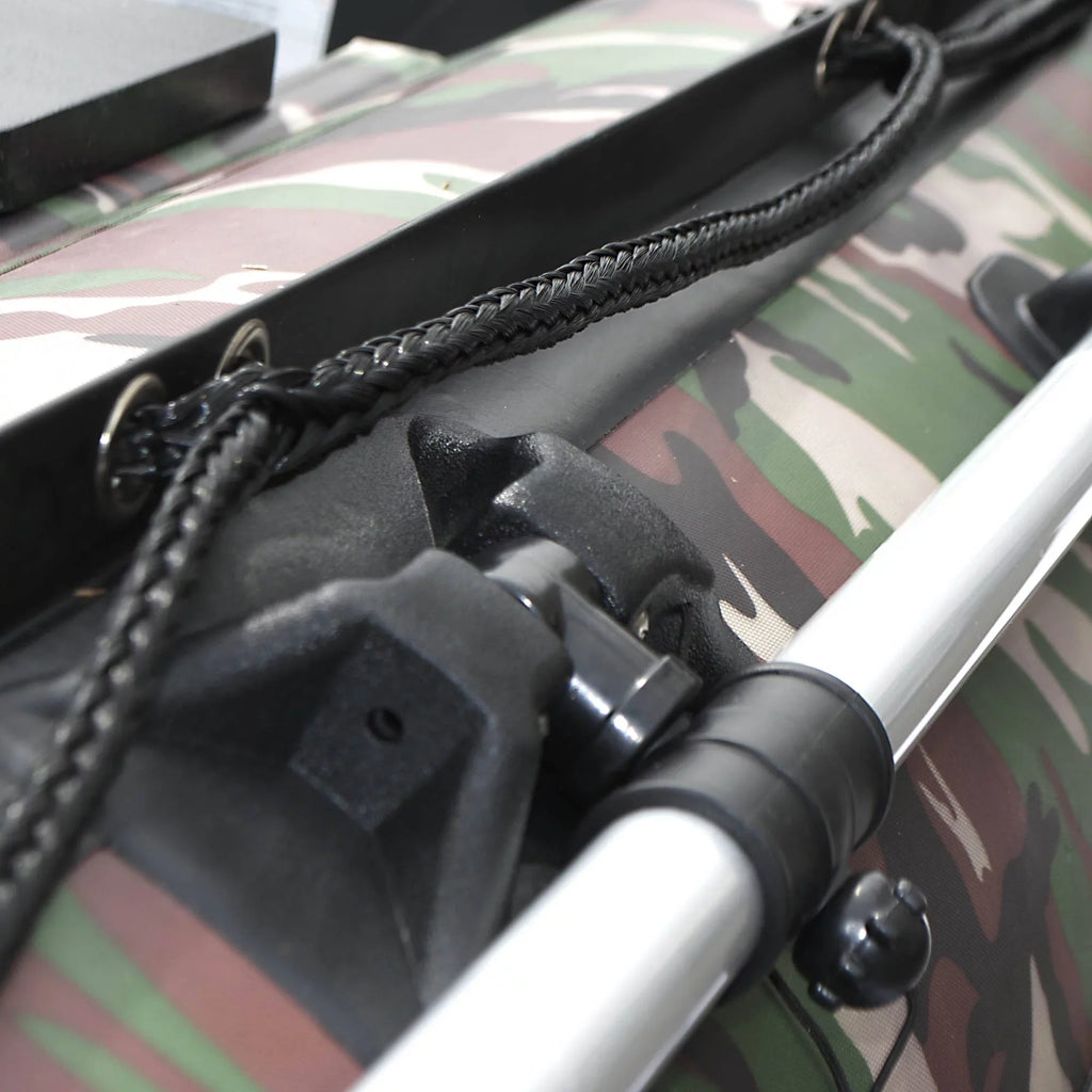 Inflatable Fishing Boat 4-Person Raft 10.5 feet - Camouflage
