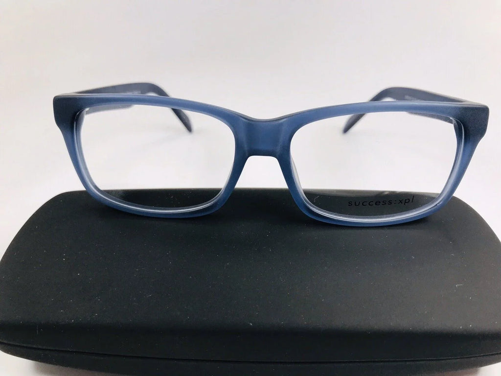 New Designer Inspired   Matte Blue  Eyeglasses 52mm with Case