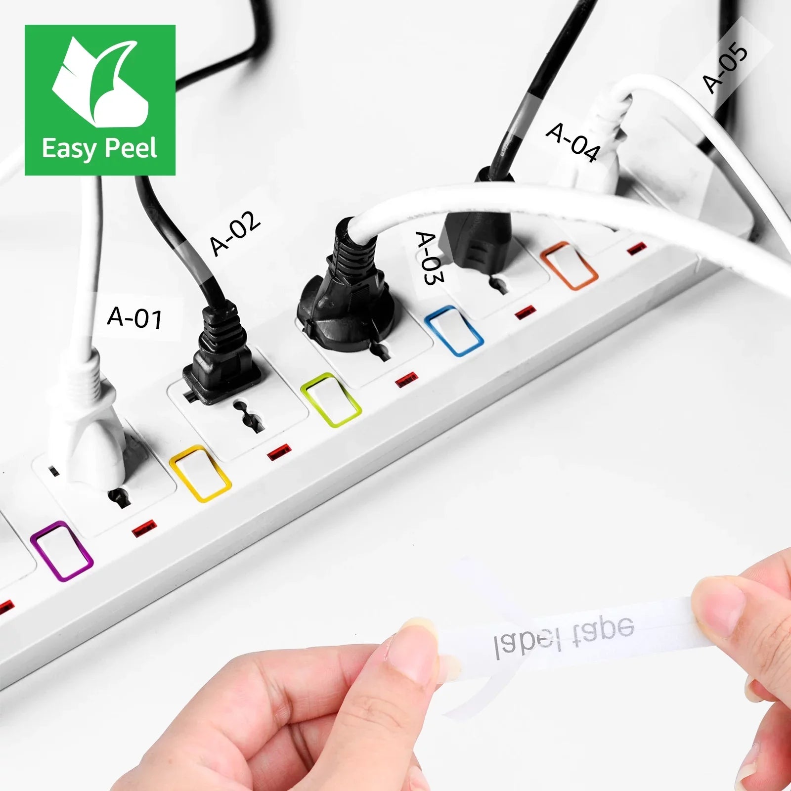 100PK Compatible for Brother -touch 12mm x 8m Black on Clear  TZe TZe- - TZe-131 -131 Flexible  Cable Wire Label Tape