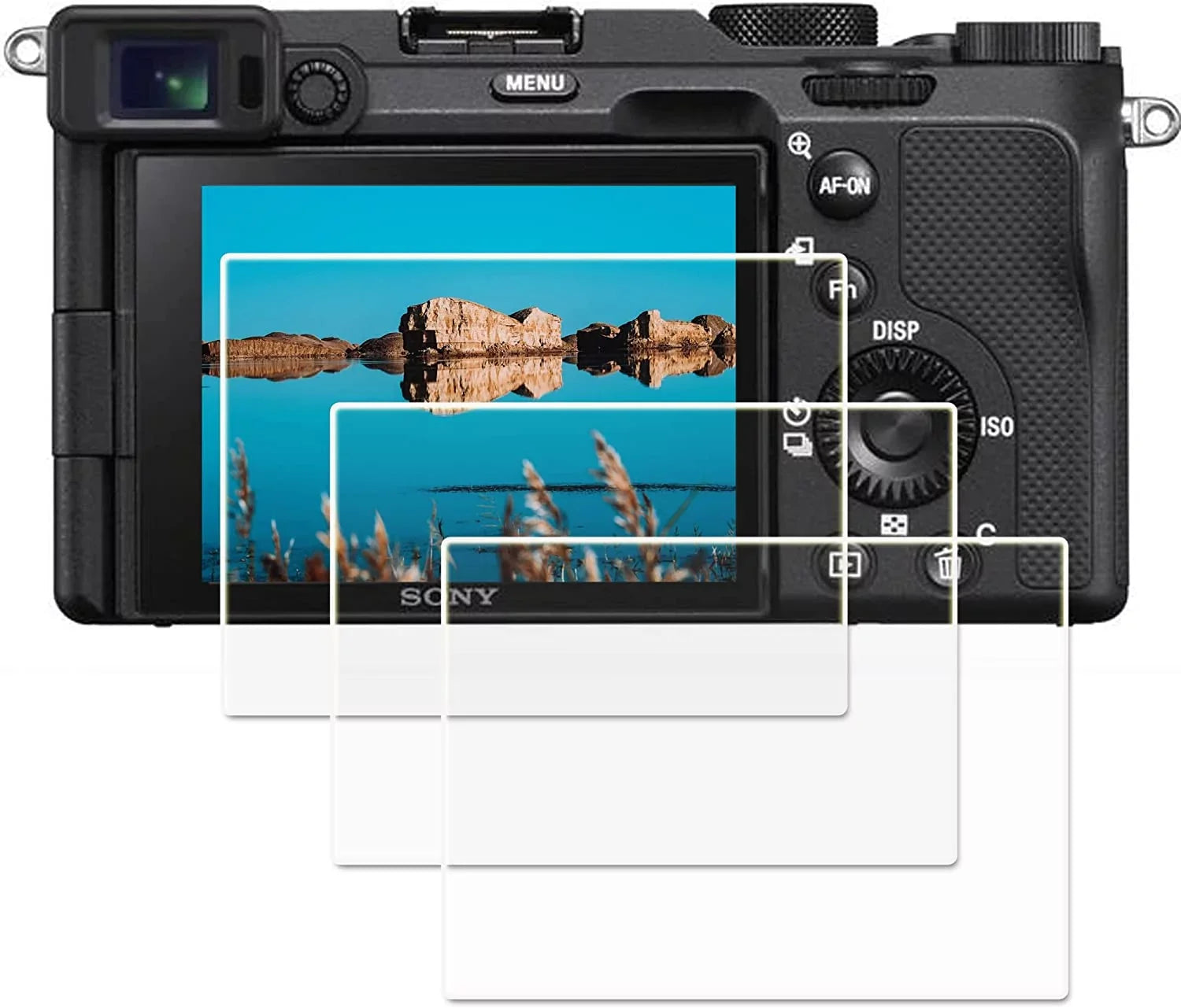 Alpha a7C Tempered Glass  Screen Protectors Compatible for Sony Alpha a7C rx10 iv Protection Film Cover (3 Packs),