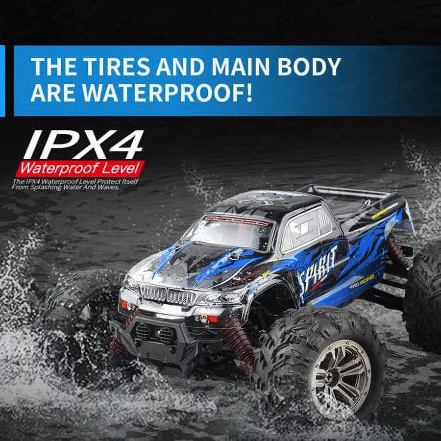Hosim 1:16 Scale 36+ kmh High Speed  Trucks for Adults - 4WD Electric Off-Road Waterproof  Cars Radio Control Vehicle with 2 Batteries All Terrian  Monster Trucks for Boy
