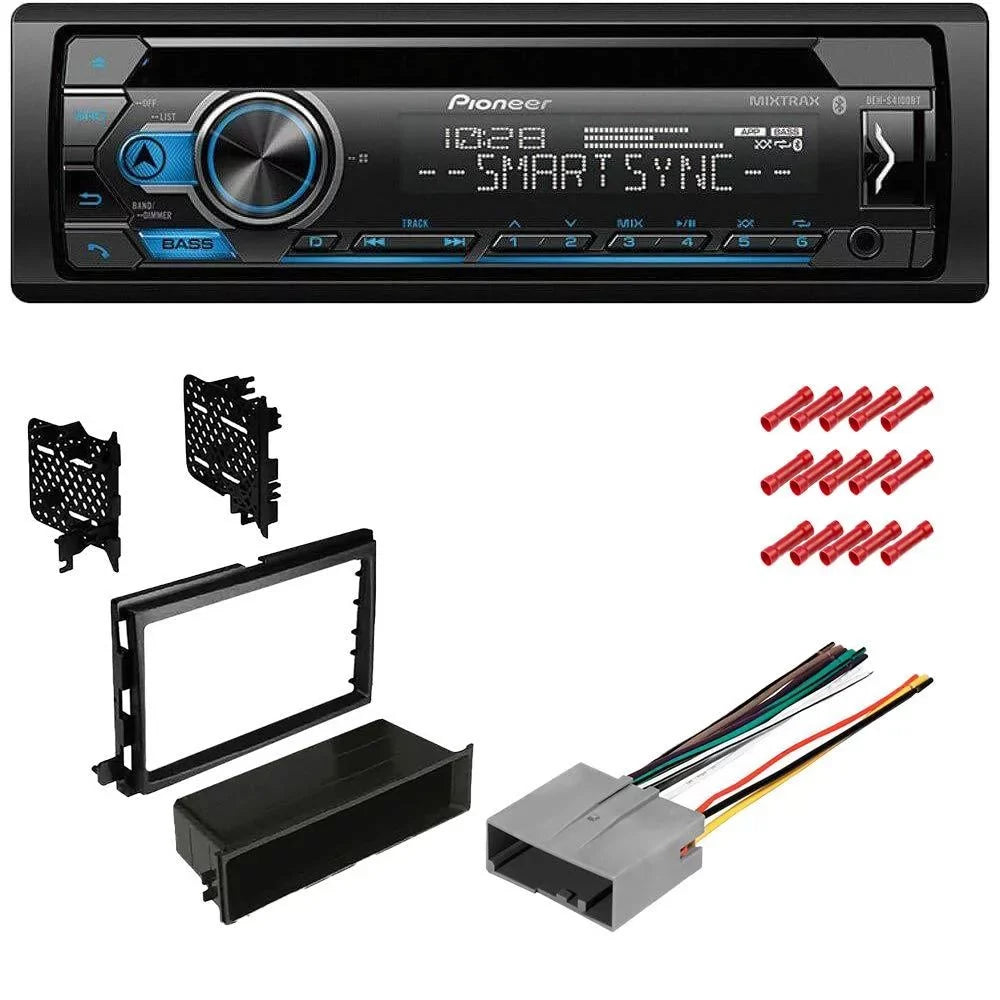 Bundle with Pioneer Bluetooth Car Stereo and complete Installation Kit for 2011-2012 Nissan Quest w/Base Radio Single Din Radio // Radio, Mounting Kit
