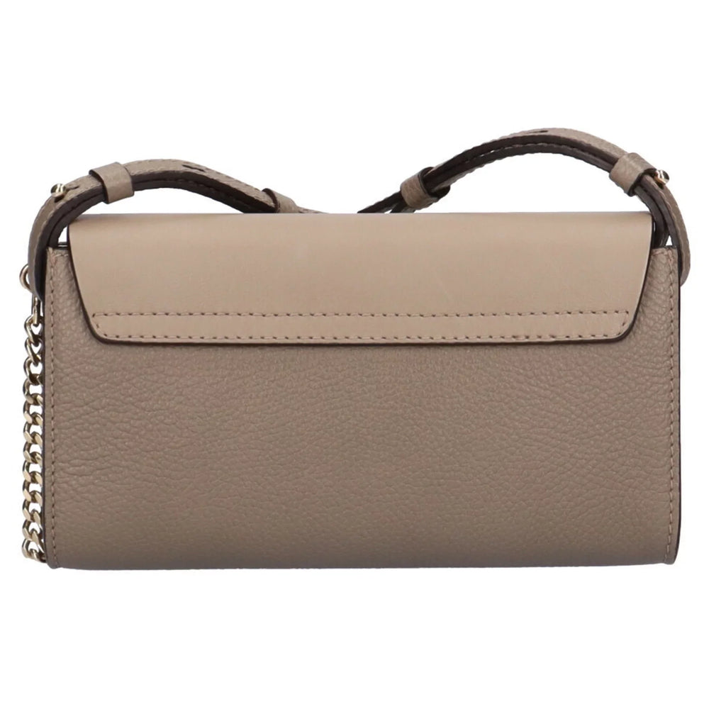 Pre-Owned Chloé Chloe Faye shoulder bag leather gray ladies (Fair)