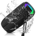 UrbanX  Bluetooth Speaker,  Waterproof Speakers 360°  Surround Sound with Punchy Bass, True Wireless Pairing, .3, Portable Speaker for  + - Black