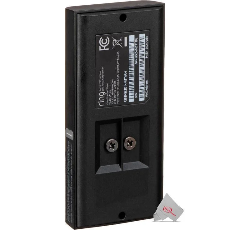 5x 1080p Wired  Video Doorbell Black