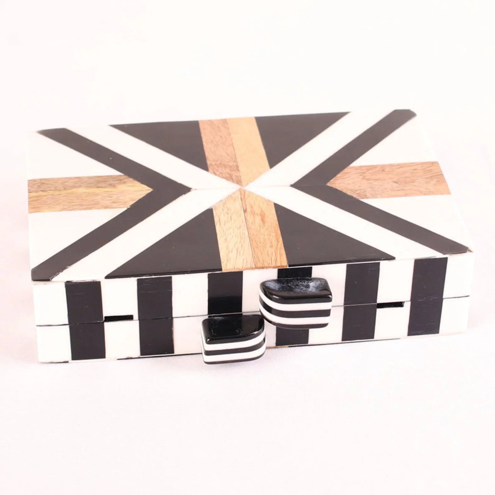 Different Craft India Wooden inlay Acrylic Designer clutch bag for women