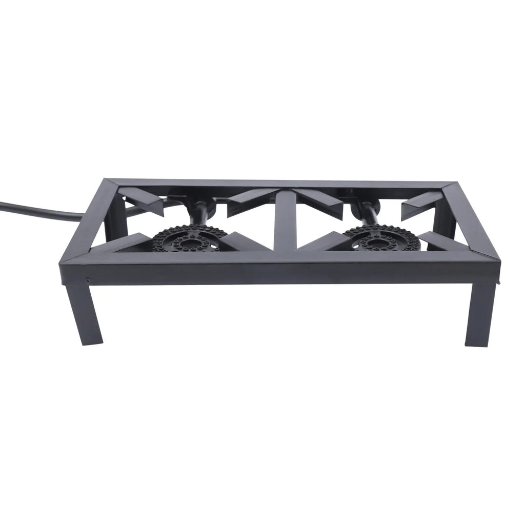 Fichiouy Propane Stove 2 Burner  Gas Stove with High-Pressure Adjustable Hose for Outdoor Camping