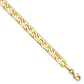 Auriga Fine Jewelry 14K Yellow Gold Polished Fancy Link Bracelet 7.5inch for Women