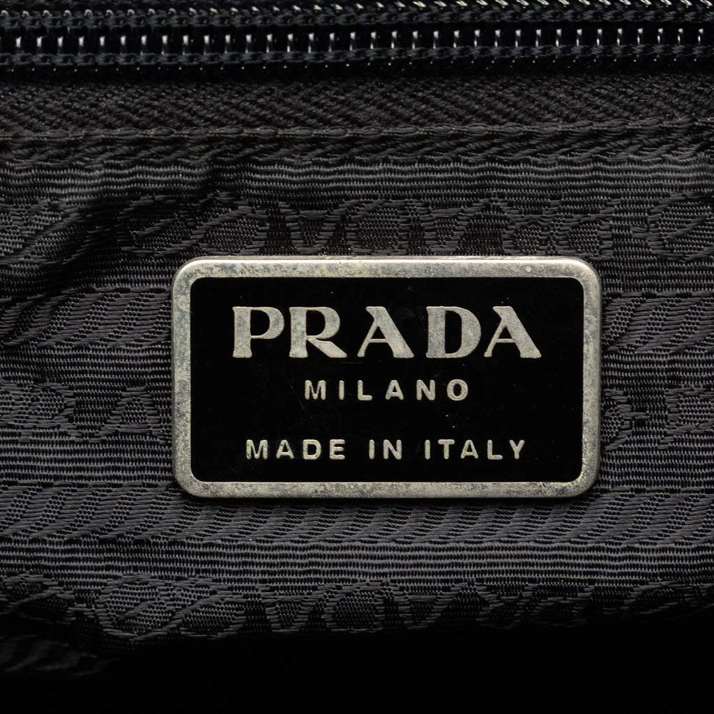 Pre-Owned Authenticated Prada Tessuto Backpack Nylon Fabric Black Unisex (Fair)