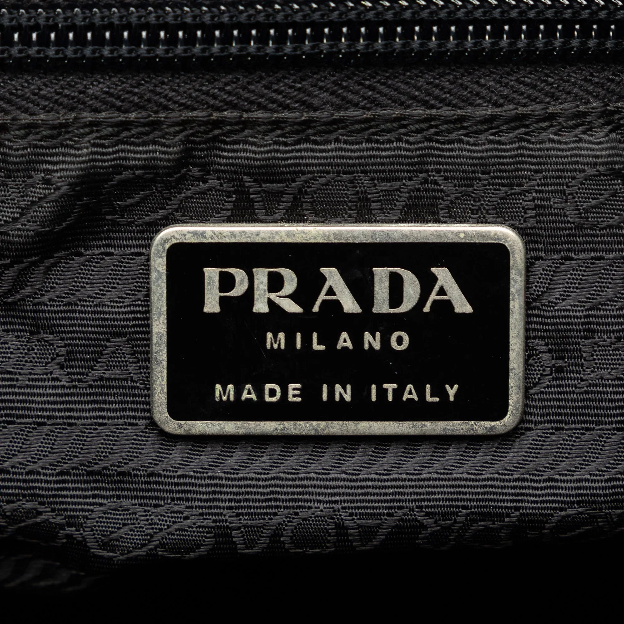 Pre-Owned Authenticated Prada Tessuto Backpack Nylon Fabric Black Unisex (Fair)