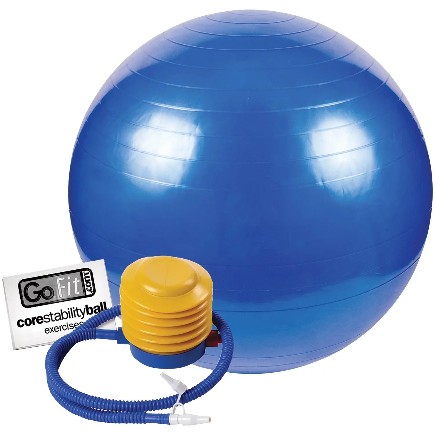 GoFit - ProGym Extreme & -75BALL Exercise Ball with Pump (75cm; Blue)