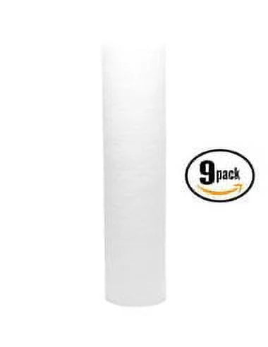 9-Pack Replacement Pentek 158639 Polypropylene Sediment Filter - Universal 10-inch 5-Micron Cartridge for Pentek 158639