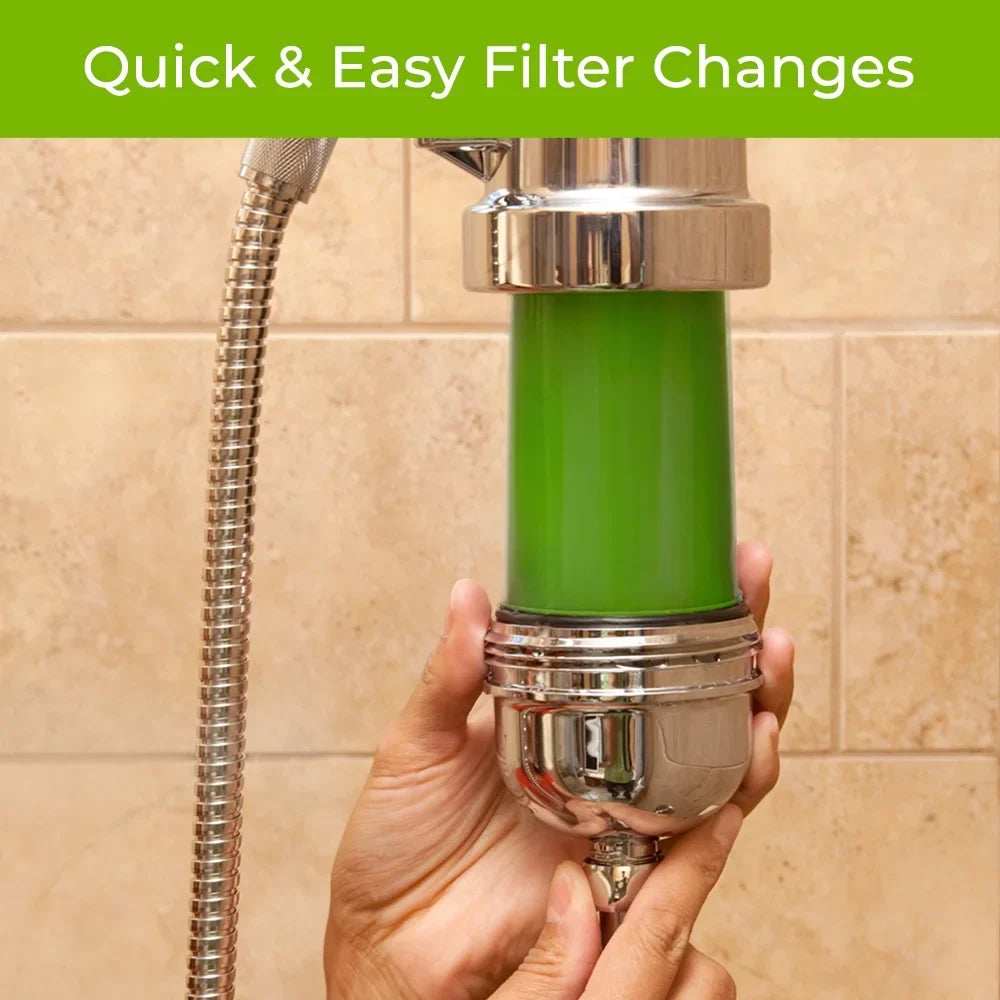 WaterChef Premium Shower Filter System -7C with Deluxe Wand & Advanced ThermalGuard (Brushed Nickel)
