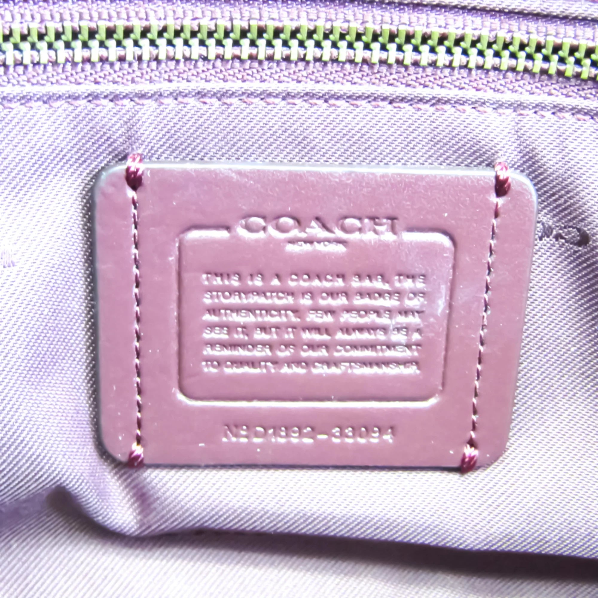 Pre-Owned Coach Womens Leather Handbag Shoulder Bag Gray (Good)