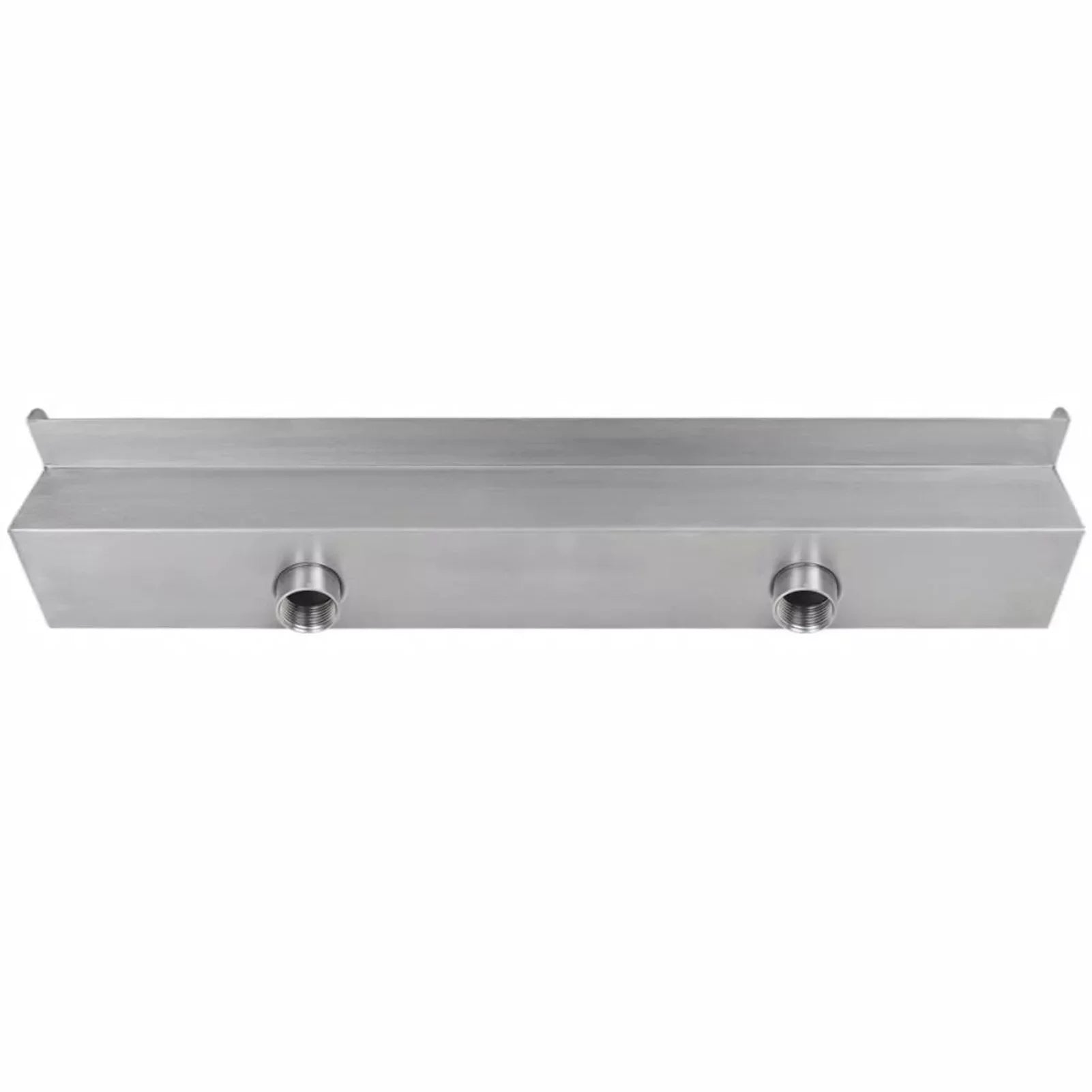 Dcenta Waterfall Pool Fountain Stainless Steel Descent Water Feature Spillway Garden  Pool Spa Fountain 23.6 x 4.5 x 3.1 Inches ( x  x )