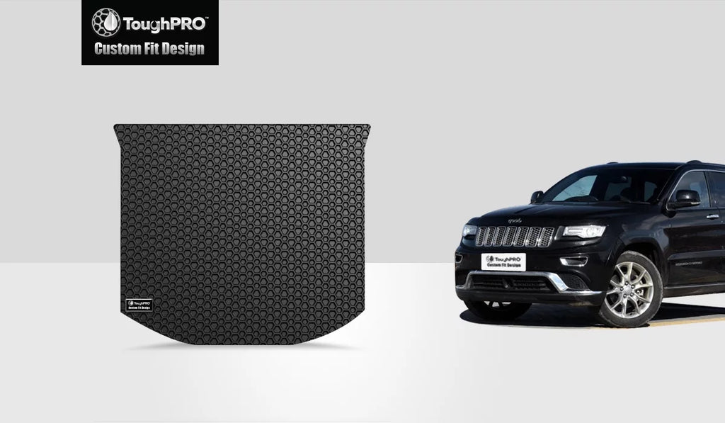 ToughPRO - Cargo Mat Compatible with  Grand Cherokee - All Weather Heavy Duty (Made in ) - Black Rubber - 2013