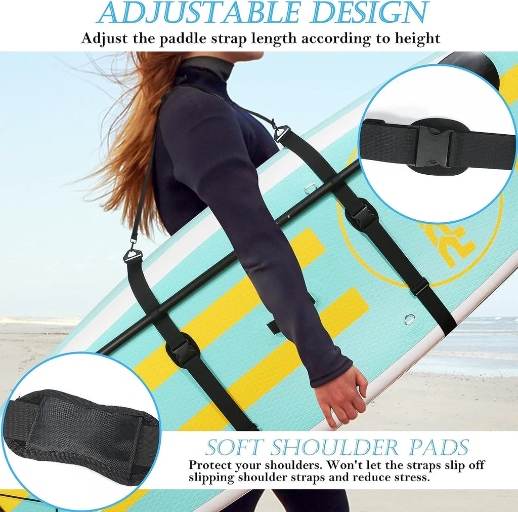 Paddle Board Carry Strap, Adjustable  Carrying Strap Boards, Paddle Board Accessories for Women and Men for Paddleboards, Surfboards, Longboards, Canoe and Kayaks
