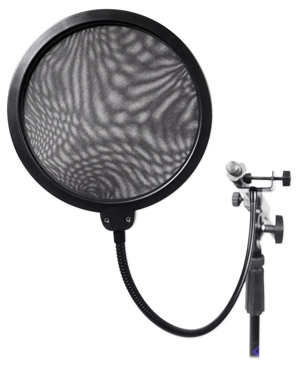 Rockville  Microphone Boom Arm Studio Podcast Mic Stand+Clamp+Pop Filter