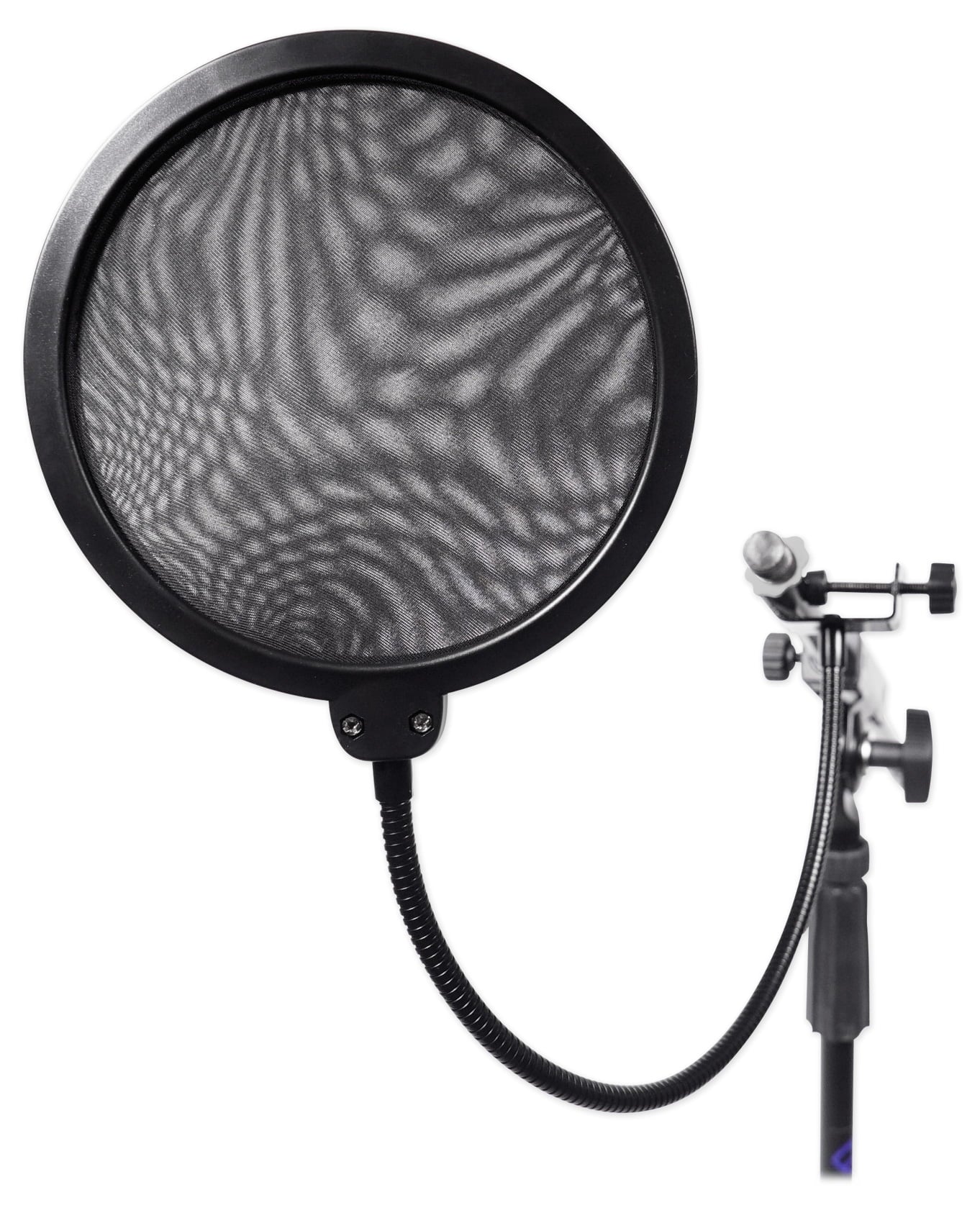 Rockville  Microphone Boom Arm Studio Podcast Mic Stand+Clamp+Pop Filter