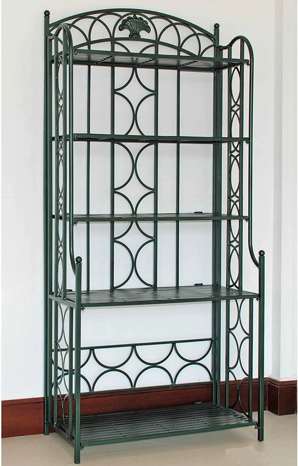Iron Indoor/Outdoor Bakers Rack Space-Efficient For Cooling Baked Goods, Kitchen, Pantry Or Dining Area Allows For Good Ventilation, 70"   32"   4"