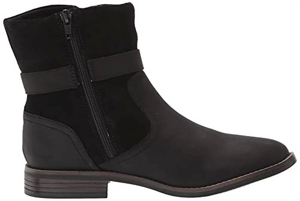 Clarks Women's Camzin Strap Fashion Boot, Black, 5