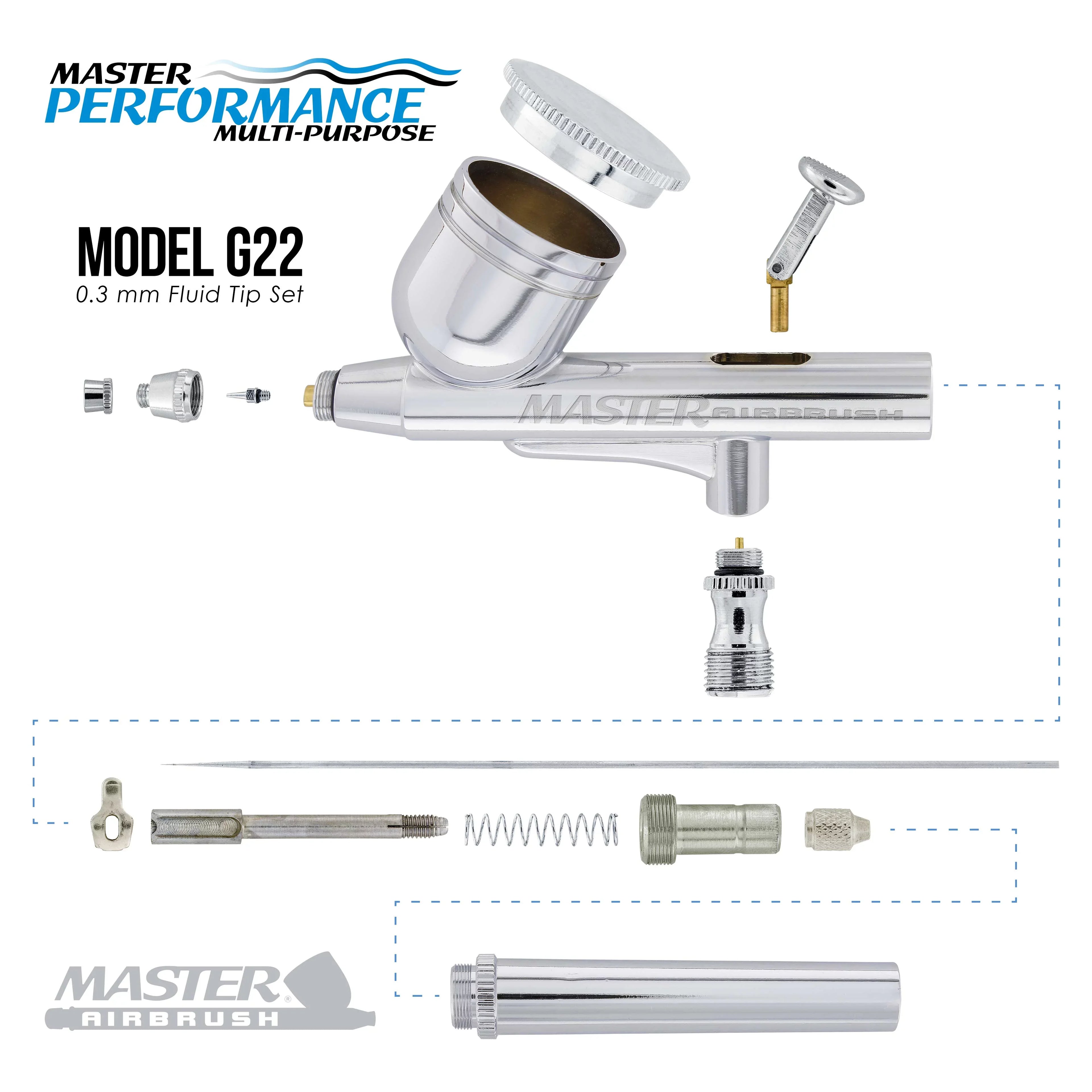 Gravity Dual-Action Airbrush Set & Compressor Kit Air Filter Hobby Cake  Shirt