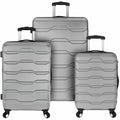 Elite Luggage Omni 3-Piece Hardside Spinner Luggage Set, Grey