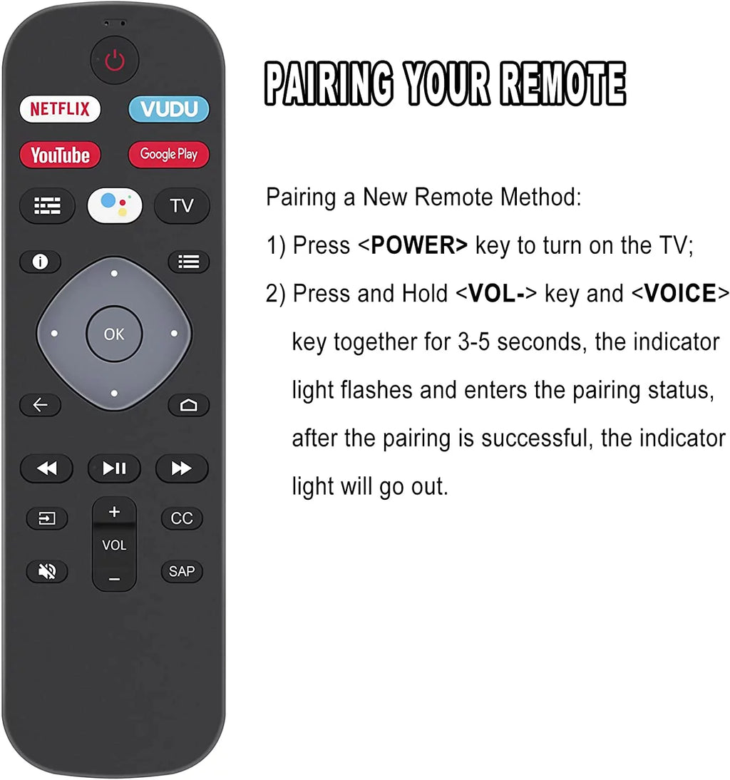 New  Voice Remote Control Replacement for Philips 5704 Series 5604 Series 5766 Series 5806 Series 5000