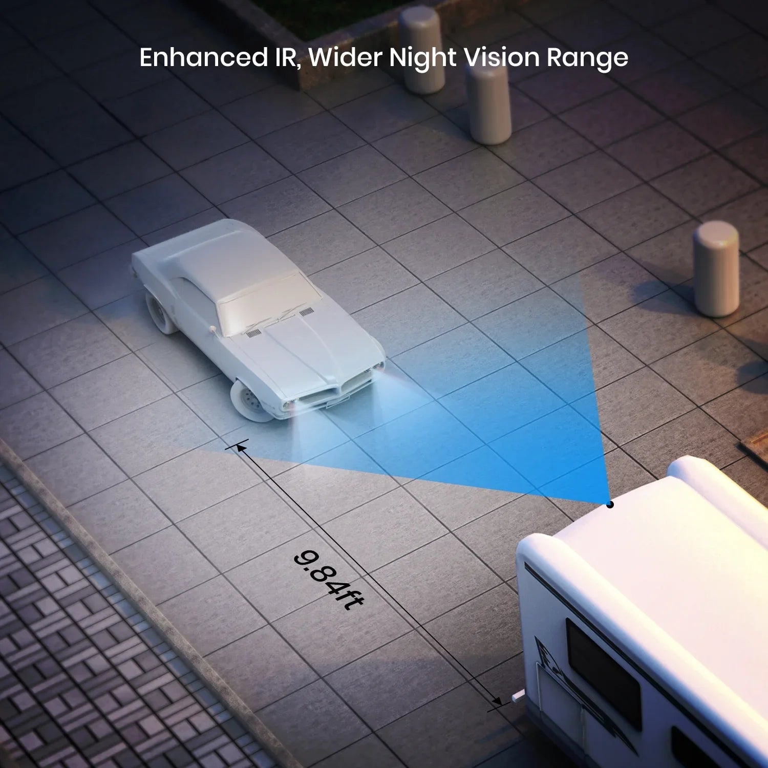 Backup Camera Waterproof  Night Vision Rear View Reverse Camera for Trailer Truck