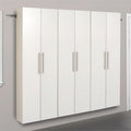 Pemberly Row 3 Piece 72" Large Wall Mounted Garage Cabinet Set in White