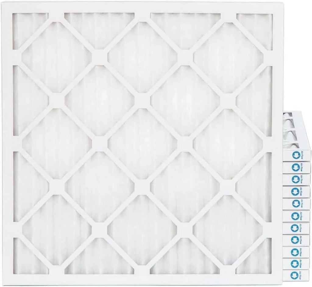 18X18x1  11,  1000 Pleated Furne 1" Air Filters By Pamlico. Case Of 12. Size: 17-3/4  17-3/4  3/4