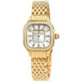 Michele Meggie Diamond Mother of Pearl Dial Gold-tone Steel Women's Watch